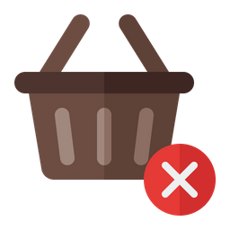 Cancel Shopping  Icon