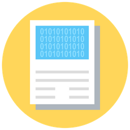 Binary Sheet  Icon