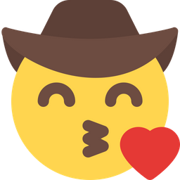 Blowing A Kiss Cowboy  Icon