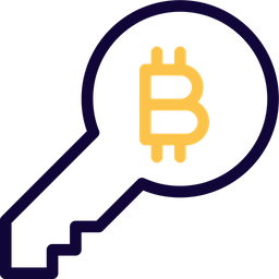 Bitcoin Key  Icon