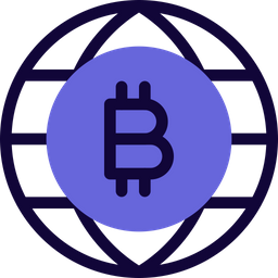 Bitcoin Globe  Icon