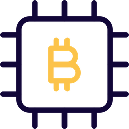 Bitcoin Chip  Icon