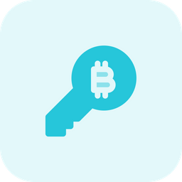 Bitcoin Key  Icon