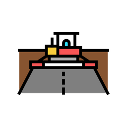 Asphaltfertigermaschine  Symbol