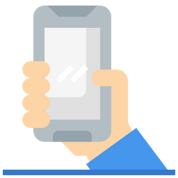 Holding Smartphone  Icon