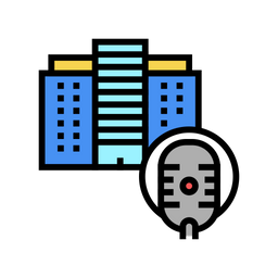 Radio Studio Building  Icon