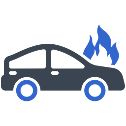 Car fire Crash  Icon