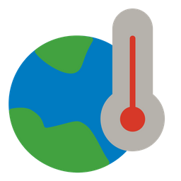 지구 온난화  아이콘