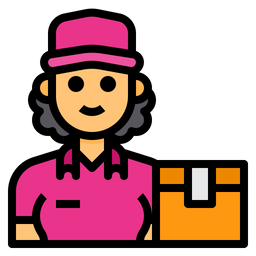 Delivery Woman  Icon