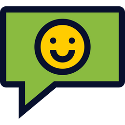 Happy emoticon chat  Icon