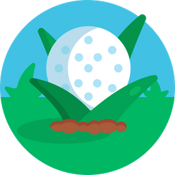 Pelota de golf  Icono