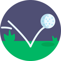 Pelota de golf  Icono