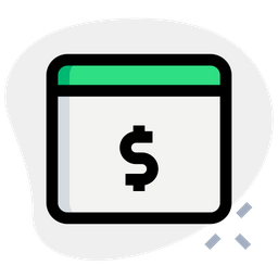 Browser Dollar  Icon