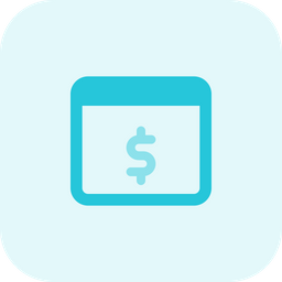 Browser Dollar  Icon