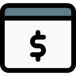 Browser Dollar  Icon