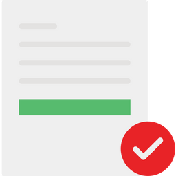 Aprovar documentos  Ícone
