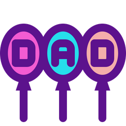 Dad Balloon  Icon