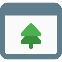 Browser Pine Tree  Icon