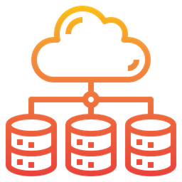 Cloud Data Storage  Icon