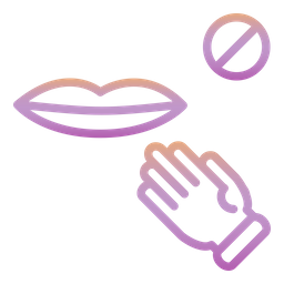 Avoiding Touch Lips  Icon