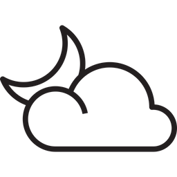 Cloud Moon  Icon