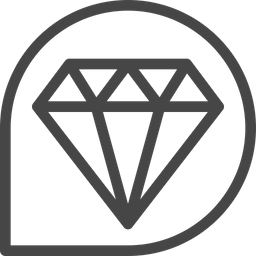 Diamant stein  Symbol