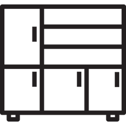 Geschirrtisch  Symbol