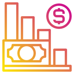 Currency Inflation Graph  Icon