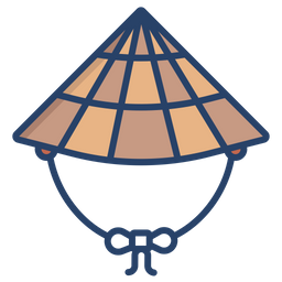 Asiatischen hut  Symbol