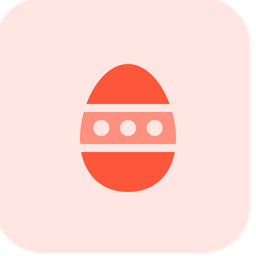 Dotted Decoration Egg  Icon