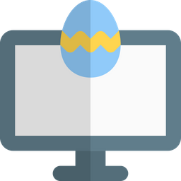 Computer Easter  Icon