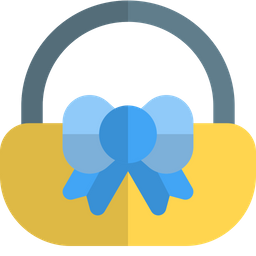 Basket Ribbon  Icon