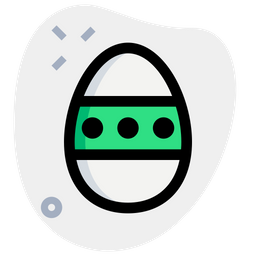 Dotted Decoration Egg  Icon