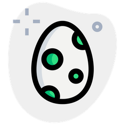 Dots Decoration Egg  Icon