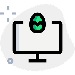 Computer Easter  Icon