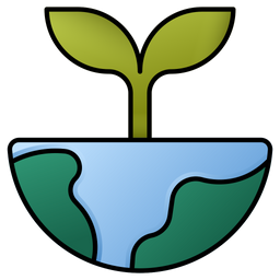 Planta de tierra  Icono