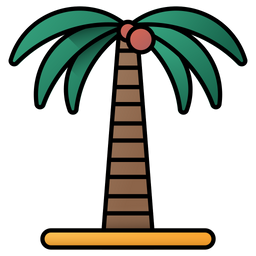 Árbol de coco  Icono