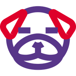 Pug Closed Eyes  Icon