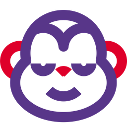 Monkey Smiling Closed Eyes  Icon