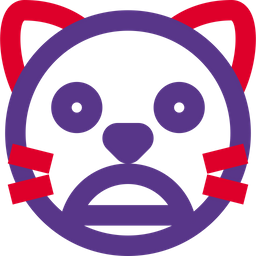 Cat Frowning Open Mouth Icon