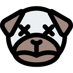 Pug Sad Death  Icon