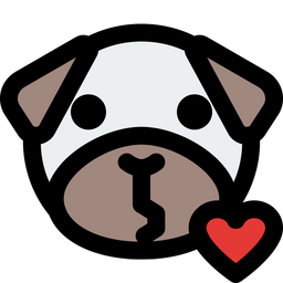 Pug Kiss  Icon