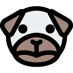 Pug Frowning  Icon