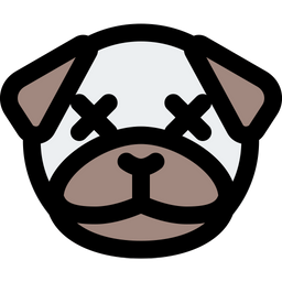 Pug Death Eyes  Icon