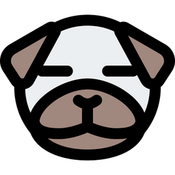 Pug Closed Eyes  Icon