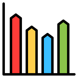 Gráfico de barras  Ícone