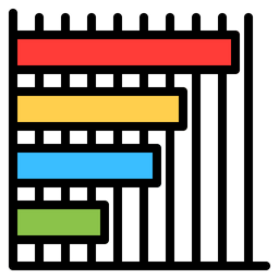 Gráfico de barras  Ícone