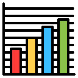 Gráfico de barras  Ícone