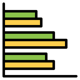 Gráfico de barras  Ícone