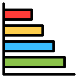 Gráfico de barras  Ícone